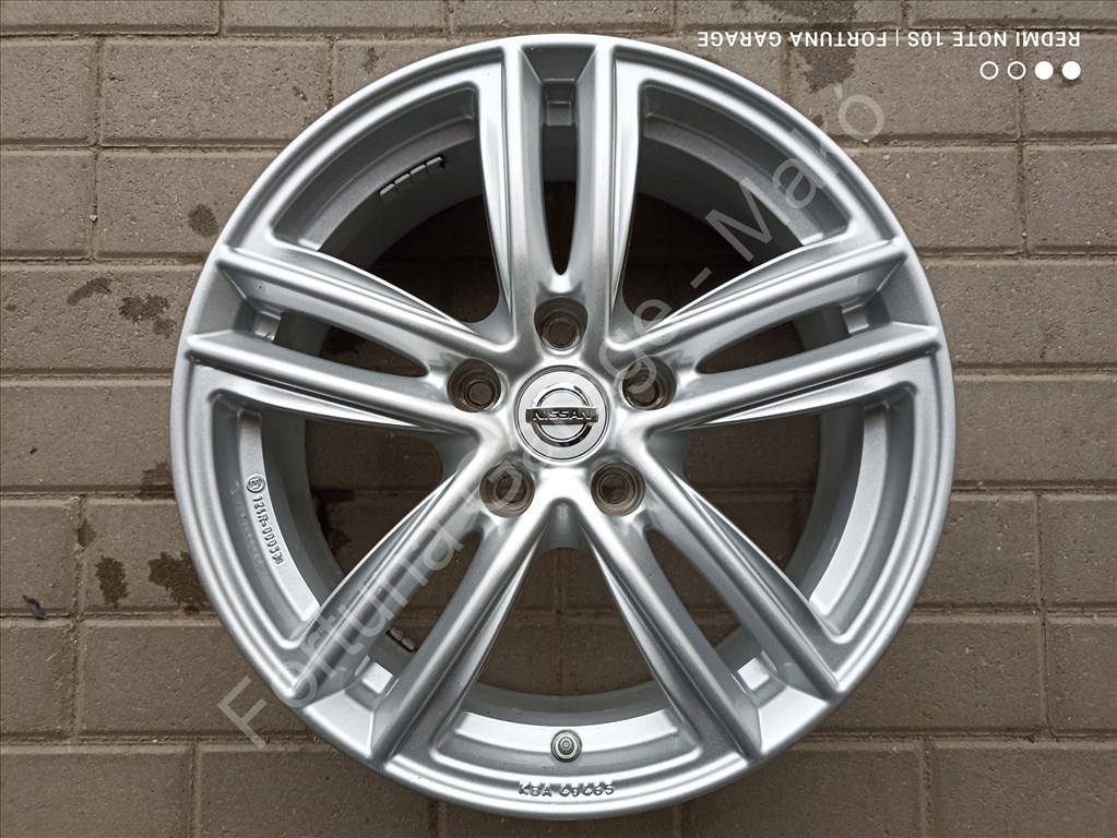5x114,3 17" Nissan használt alufelni garnitúra +TPMS (117) 6. kép
