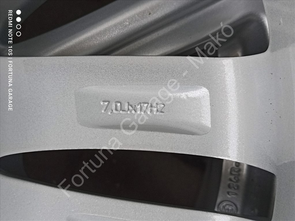 5x114,3 17" Nissan használt alufelni garnitúra +TPMS (117) 8. kép