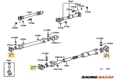 AKCIÓ! - Toyota Hiace Talpas Kardánvilla 1985-2007 3731535040