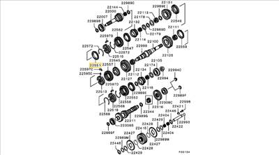 ME581049 Mitsubishi L200 Szinkron Kapcsoló Gyűrű K74T 4. Fokozat 1996-2007