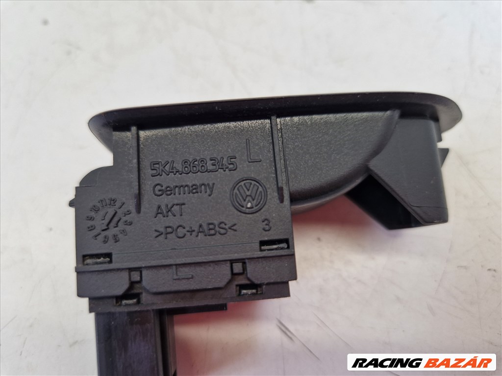 Volkswagen Golf VI bal hátsó ablakemelő gomb (19790) 5k4868345 5k0959855 4. kép