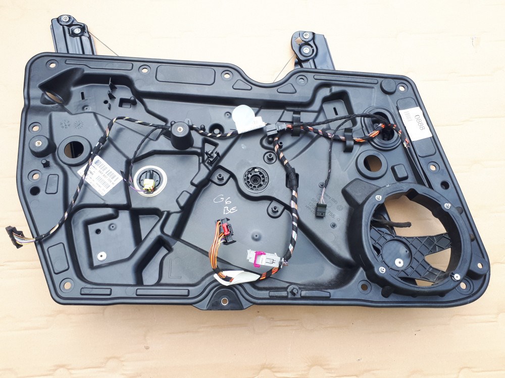 Volkswagen Golf VI ablakemelő szerkezet bal első 5K0837461B 1. kép