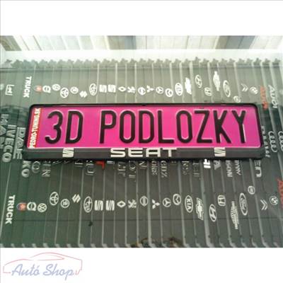 Seat 3D rendszámtábla tartó , Rendszámtábla keret , Rendszámtáblatartó