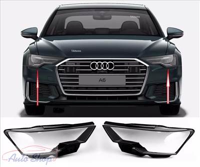 Audi A6 C8 lámpabúra,lámpa búra fényszóró búra 2019-2021