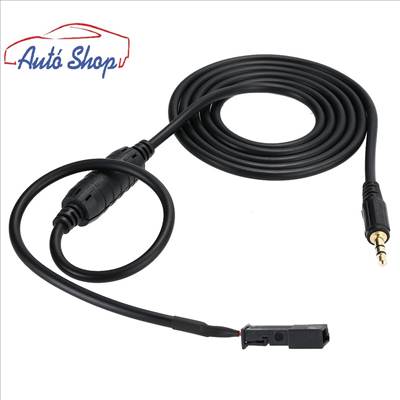 3,5mm Jack AUX adapter Navigacio Rádió interfész kábel iPod iPhone MP3 BMW E39 E46 E53 BM54 Sztereo