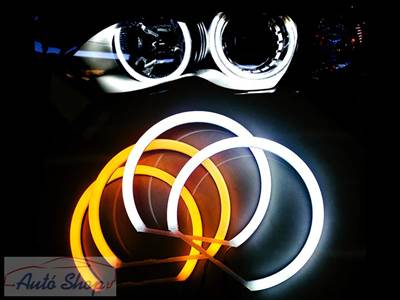 BMW ANGEL EYES DUAL COLOR OPAL SMD LED 4 X 131MM 