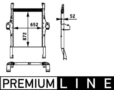 töltőlevegő-hűtő MAHLE CI 113 000P for IVECO, TITAN