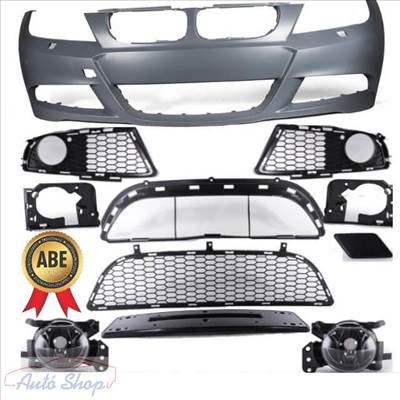 BMW E90,E91 M-Packet LÁMPA MOSÓS ELSŐ LÖKHÁRÍTÓ SZETT 2008-2011 .