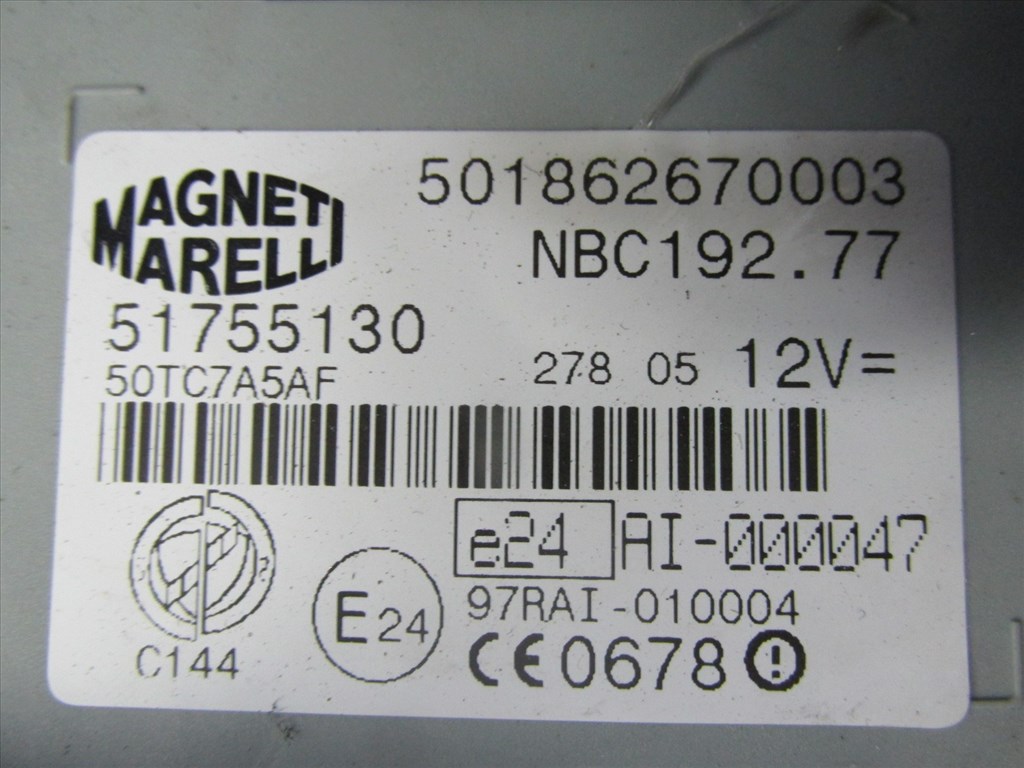 72153 Fiat Stilo 1,9 Jtd motorvezérlő szett 0281012862 3. kép