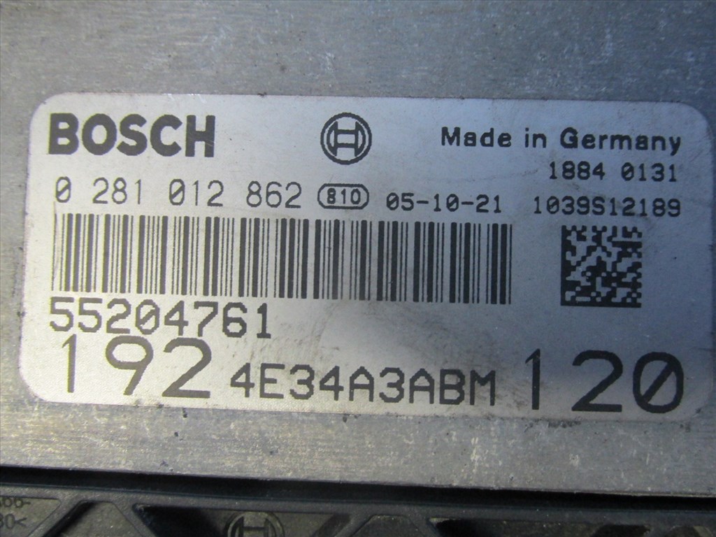 72153 Fiat Stilo 1,9 Jtd motorvezérlő szett 0281012862 4. kép