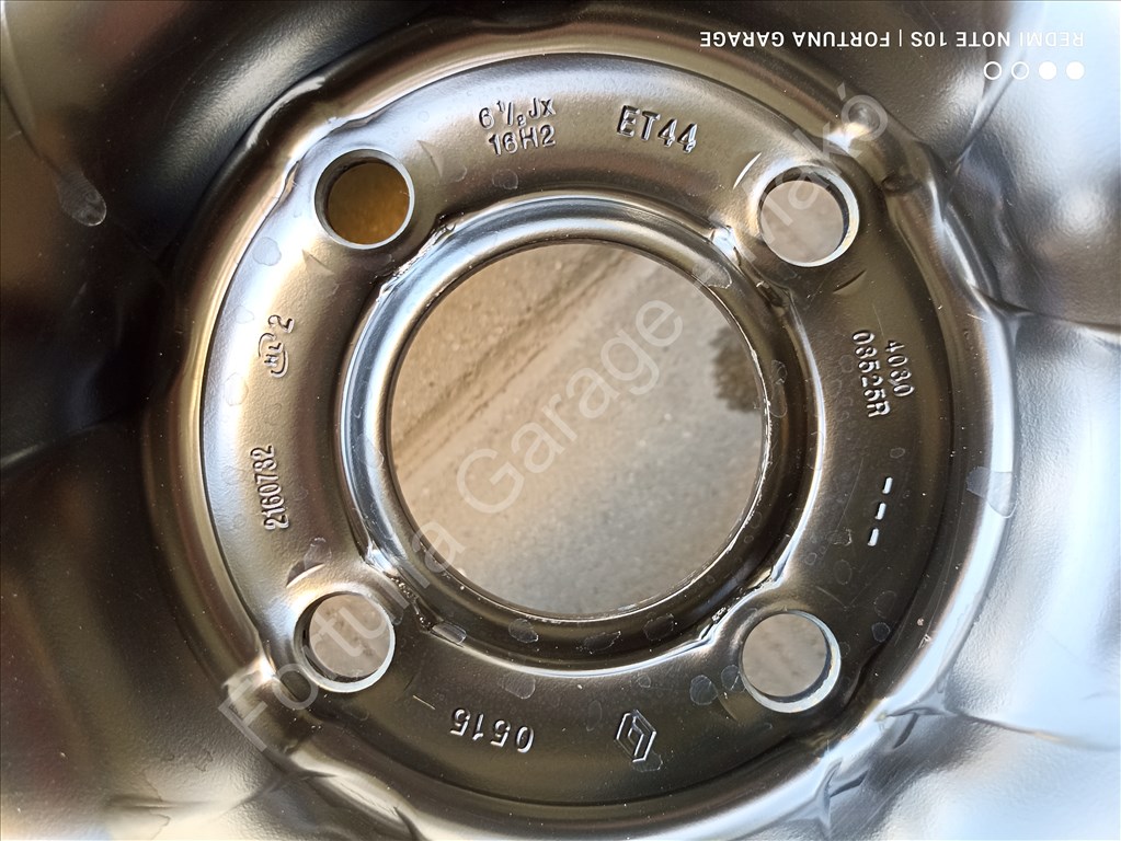 4x100 16" Renault Struktur használt lemezfelni garnitúra +TPMS 8. kép