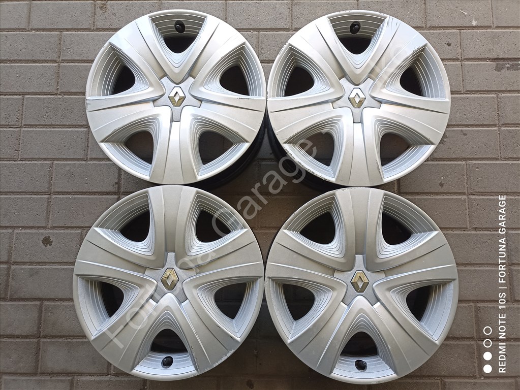 4x100 16" Renault Struktur használt lemezfelni garnitúra +TPMS 1. kép
