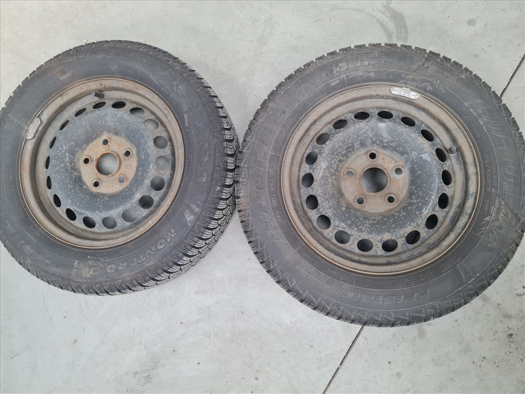  5x112 15" lemezfelni pár Fulda téli gumikkal (20276, 26144) 1. kép