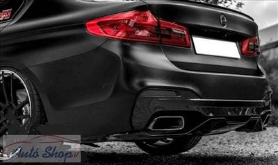 BMW G30 Limuzin , G31 Touring , G32 GT , G11 LCI Eredeti Fényes fekete bal hátsó kipufogócső vég