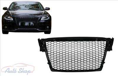 AUDI A4 B8 2007-2012 lakkozott fekete RS stílusú hűtőrács