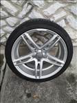 5x112 lyukosztású 19" használt Brock alufelni, rajta 235/40 használt Pirelli nyári gumi gumi