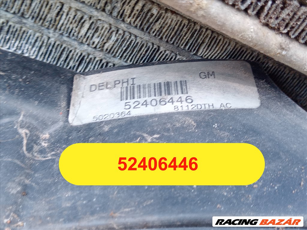 Opel Meriva A 1.7 CDTI intercooler hűtő, 52406446 52406445 4. kép