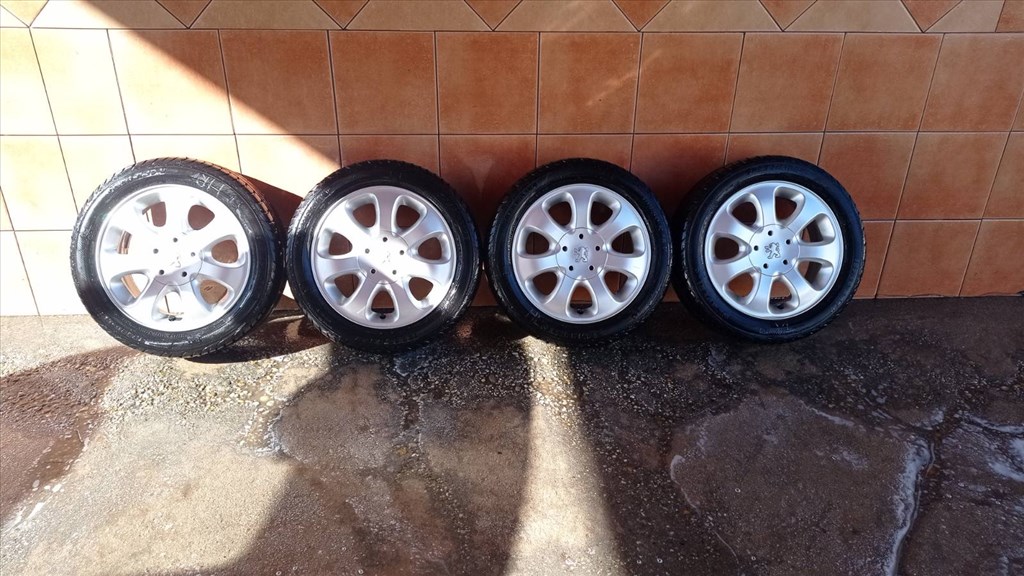  PEUGEOT 206 15” ALUFELNI 4x108 NYÁRI 195/50R15 GUMIVAL OLCSÓN!!!! 1. kép