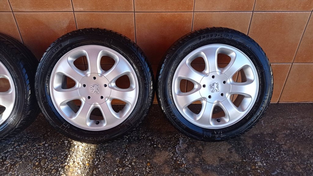  PEUGEOT 206 15” ALUFELNI 4x108 NYÁRI 195/50R15 GUMIVAL OLCSÓN!!!! 2. kép