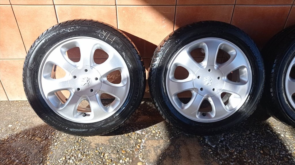  PEUGEOT 206 15” ALUFELNI 4x108 NYÁRI 195/50R15 GUMIVAL OLCSÓN!!!! 3. kép