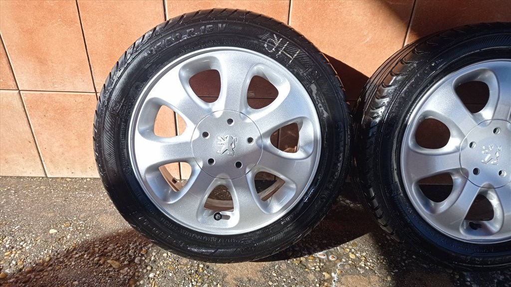  PEUGEOT 206 15” ALUFELNI 4x108 NYÁRI 195/50R15 GUMIVAL OLCSÓN!!!! 4. kép
