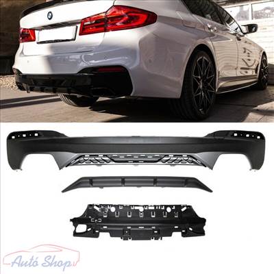 BMW G30 , G31 Limuzin , Touring M-es M-Performance fényes fekete diffúzor