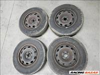 5x100 14" gyári lemezfelni, 175/80 Hankook téli gumi szett (19770)