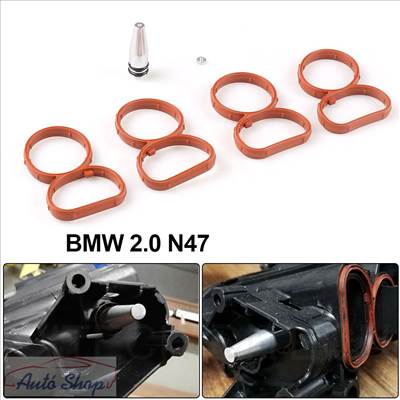 BMW E81 E87 E88 E82 E90 E91 E92 E93 E60 E61 X1 X3 118D 120D 123D 320D 520D N47 SZÍVÓSOR DUGÓ SZETT TÖMÍTÉS