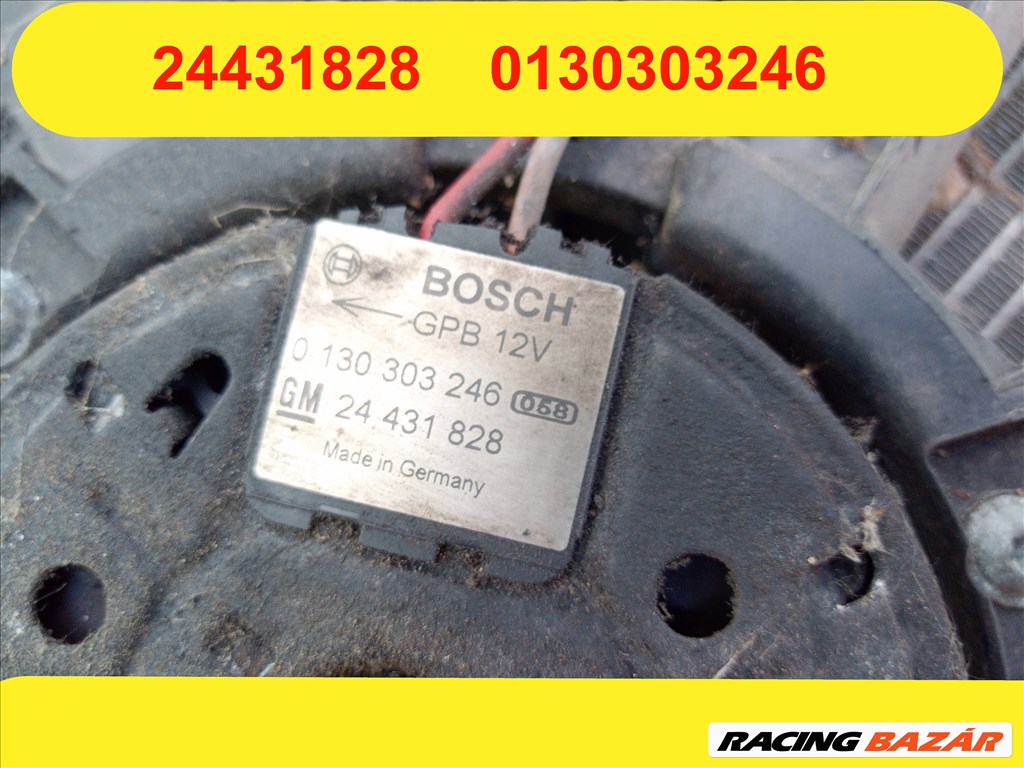 Opel Zafira A 2.0 DI 16V hűtőventilátor a vízhűtőhöz  0130303903 24413317 3. kép