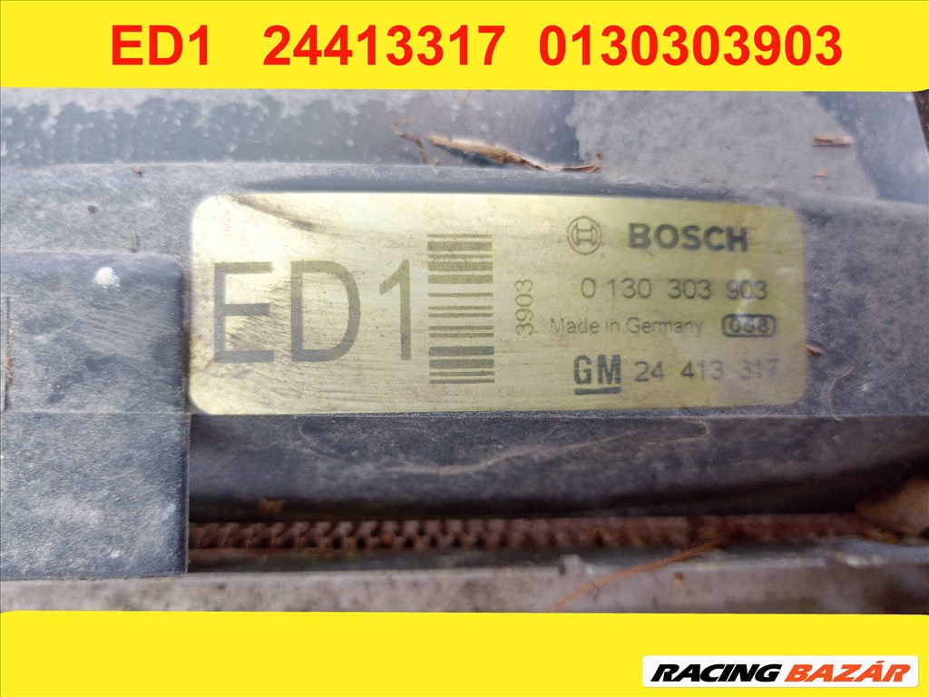 Opel Zafira A 2.0 DI 16V hűtőventilátor a vízhűtőhöz  0130303903 24413317 4. kép