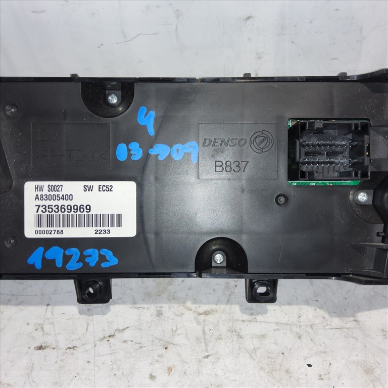 Lancia Ypsilon 2003-2011 digit klímás fűtéskapcsoló 735369969 2. kép