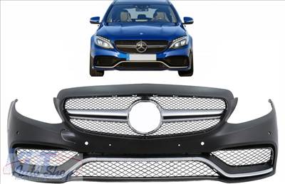 Mercedes C-osztály W205 S205 C205 A205 (2014-2018) Limousine T-Model Coupe Cabriolet Első lökhárító C63 Style