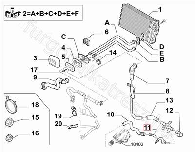 Fűtéscső  FIAT SCUDO II (07-) - FIAT eredeti 1400623380