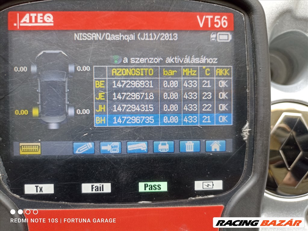 5x114,3 17" Renault újszerű alufelni garnitúra +TPMS (6) 11. kép