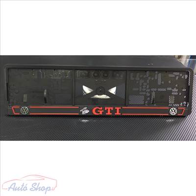  VOLKSWAGEN GTI 3D rendszámtábla tartó , Rendszámtábla keret , Rendszámtáblatartó