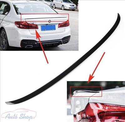 BMW G30 G38 F90 M5 spoiler / szárny, légterelő fényes fekete BMW típusspecifikus spoiler 2017-2023