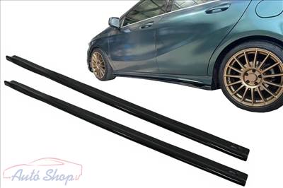 Mercedes A-osztály W176 Sport Line A45 Hatchback Fényes fekete küszöb Spoiler Toldat (2012-2018) 