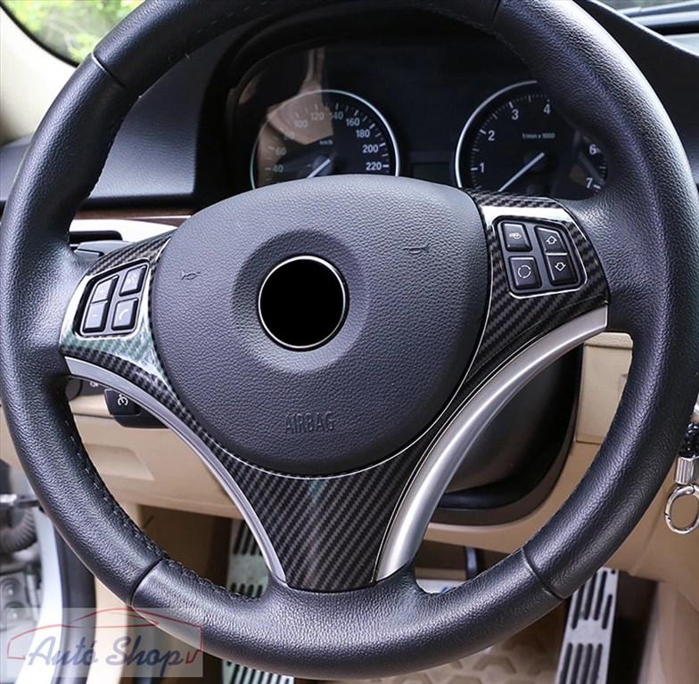 BMW E81, E82 , E87 , E88, E90 , E91 , E92 ,E93 M-es Carbon kormány burkolat , betét  2. kép