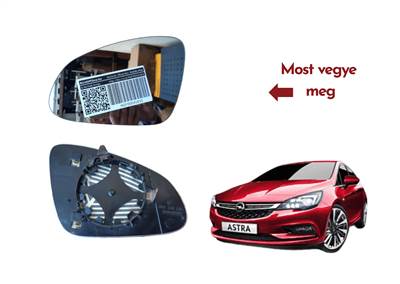 Opel Astra J fűthető tükörlap  583245lh
