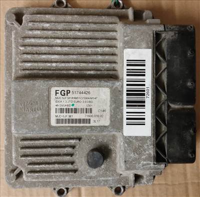 Lancia Musa 1,3 16v Diesel 70 Le motorvezérlő 51744426