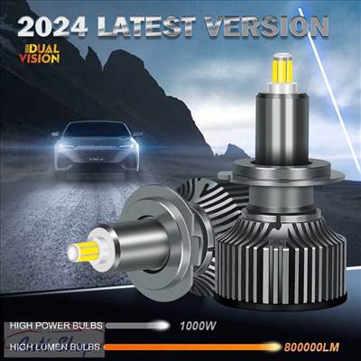 H7 LED izzó autós fényszóró, nagy teljesítményű CANBUS 360 projektor lencsékhez 800000LM H11 H1 H3 LED H8 fényszóró izzó világítás