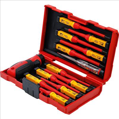 BGS BGS VDE csavarhúzó készlet 13 részes, cserélhető fejekkel, feszültségvizsgálóval, BGS-35814 - BGS-35814