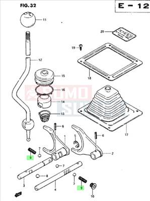 Suzuki Samurai rugó osztómű váltókarnál 29995-80050