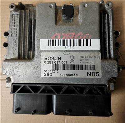 Fiat Doblo III. 2009-2015 1,6 16v Diesel motorvezérlő 0281017007 , 51873213