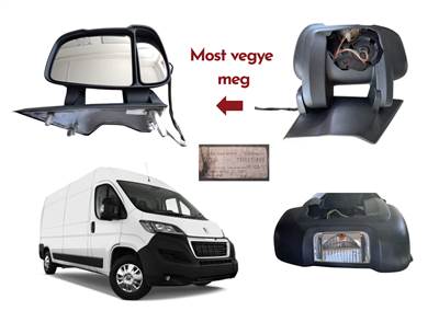 Peugeot Boxer Van 2.2 HDI 2013 gyári jobb tükör kis javítható sérülés E3011030
