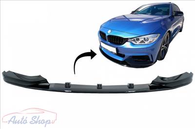 BMW F32 coupe , F33 cabrio , F36 grand coupe Fényes fekete M-PERFORMANCE ELSŐ LÖKHÁRITÓ TOLDAT,LIPE,SPOILER