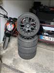 5x114.3 lyukosztású 17" használt Sparco alufelni, rajta 215/45 újszerű Yokohama nyári gumi gumi