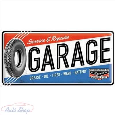 BMW GARAGE fémplakát BMW - Garázstábla Fémplakát Fém Tábla 50 x 25 cm