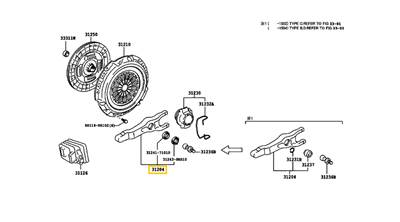 31204-0K081 Toyota Hilux Kuplungvilla KUN 2004-2015