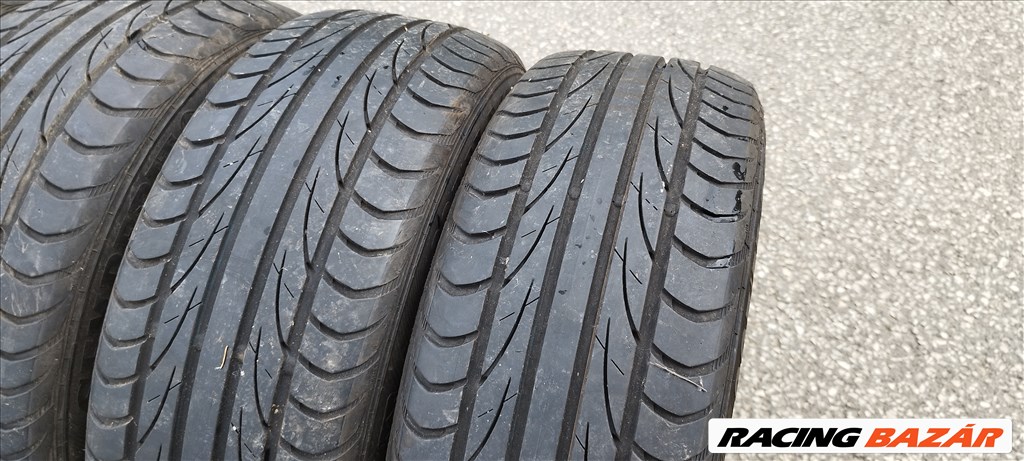  Opel Astra H, Zafira 5x110, 16" lemezfelni, 205/55 újszerű Semperit nyári gumival, dísztárcsával  12. kép